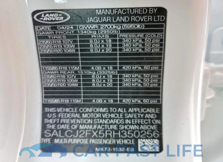 SALCJ2FX5RH350256# 13