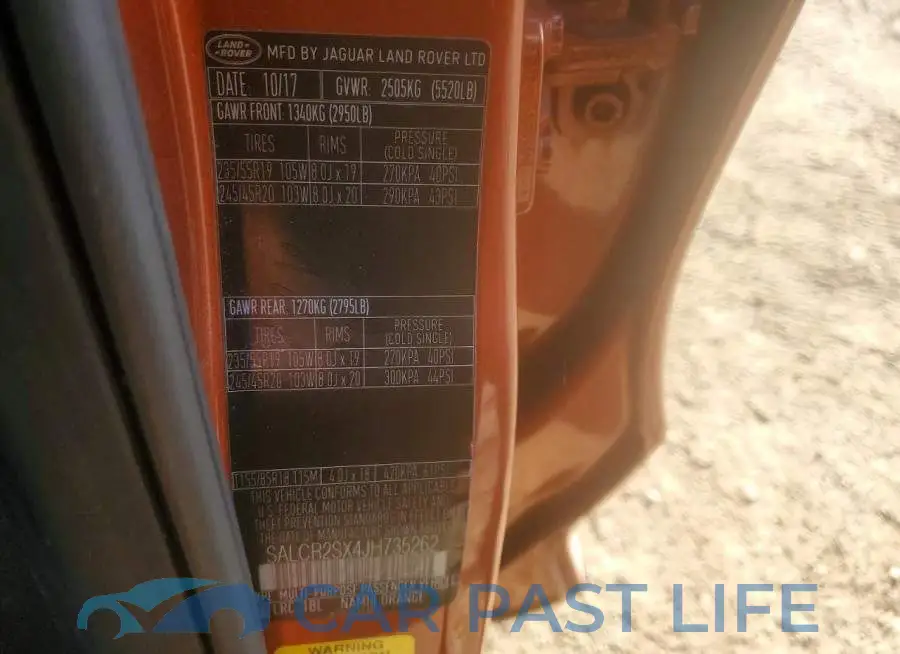 SALCR2SX4JH735262# 13