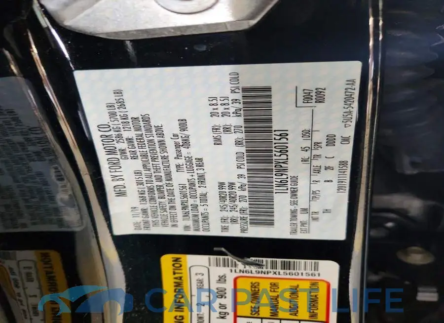 1LN6L9NPXL5601561# 13