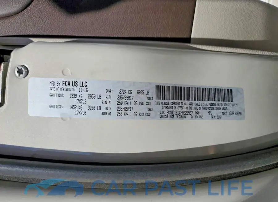 2C4RC1EGXHR622567# 13