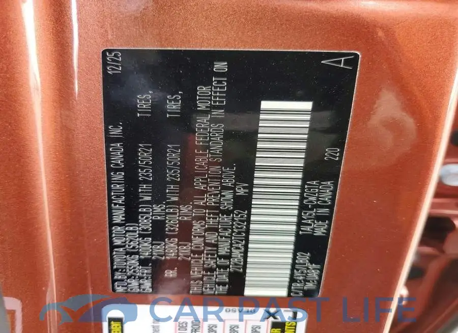 2T2BAMCA2TC132152# 13