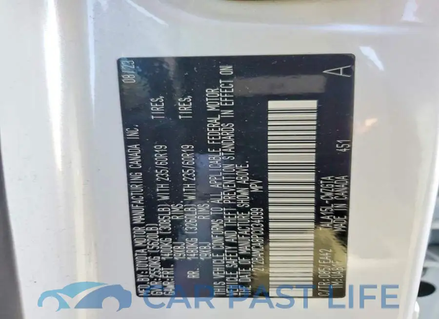 2T2BAMCA8PC034099# 13