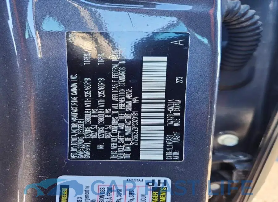 2T2GGCEZ9PC020181# 13