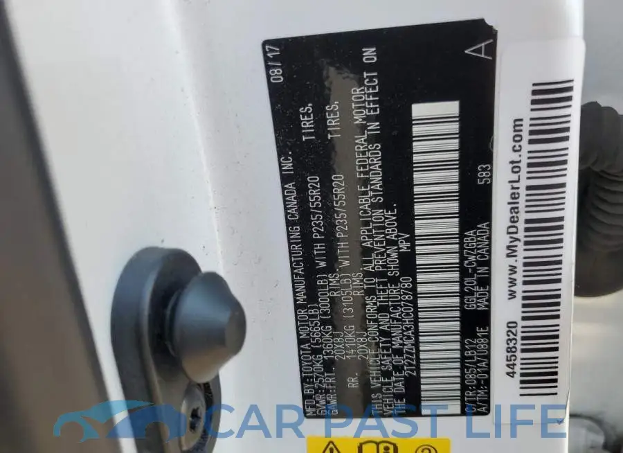 2T2ZZMCA3HC078780# 14