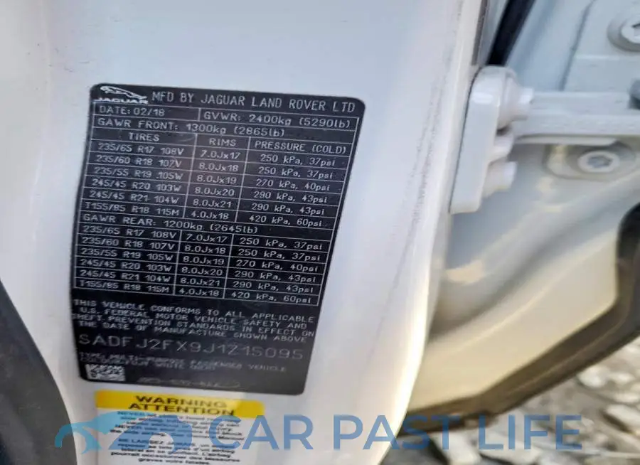 SADFJ2FX9J1Z15095# 13
