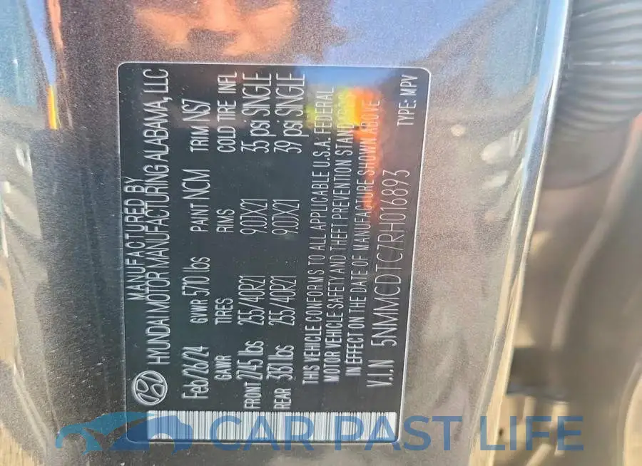 5NMMCDTC7RH016893# 14