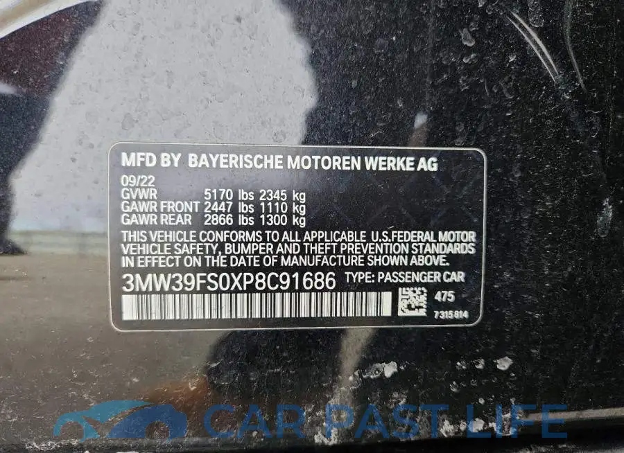 3MW39FS0XP8C91686# 12