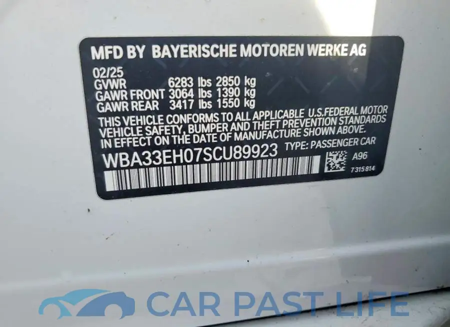 WBA33EH07SCU89923# 12