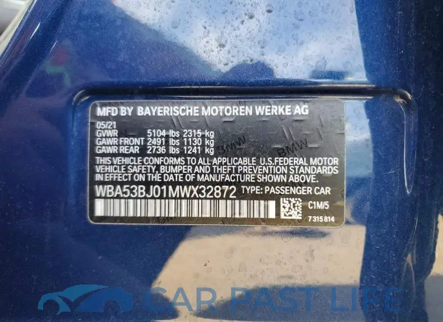WBA53BJ01MWX32872# 12