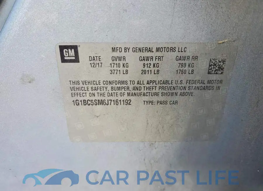 1G1BC5SM6J7161192# 12