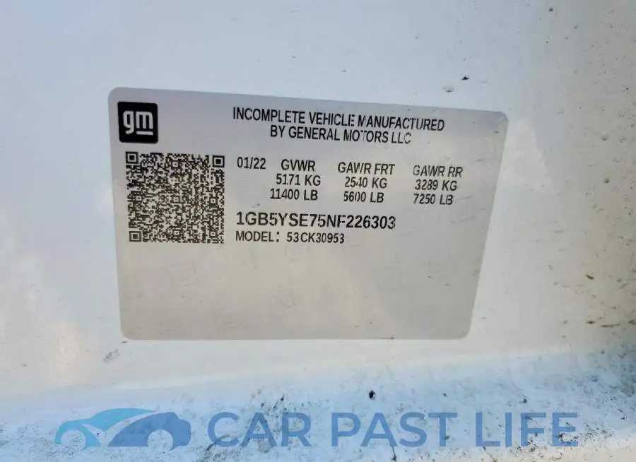 1GB5YSE75NF226303# 13