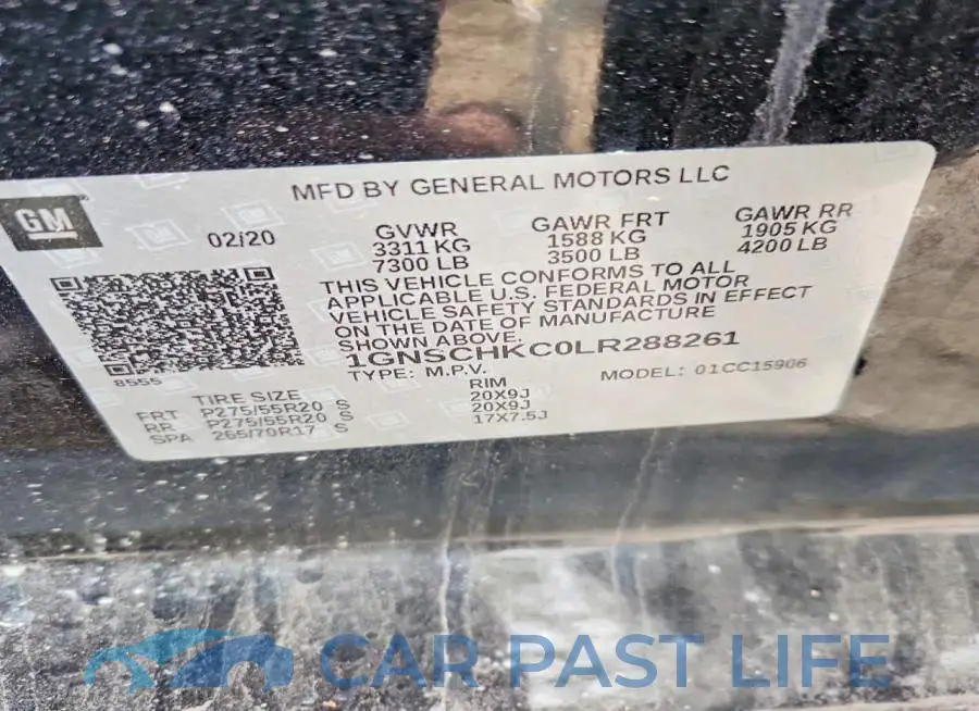 1GNSCHKC0LR288261# 13