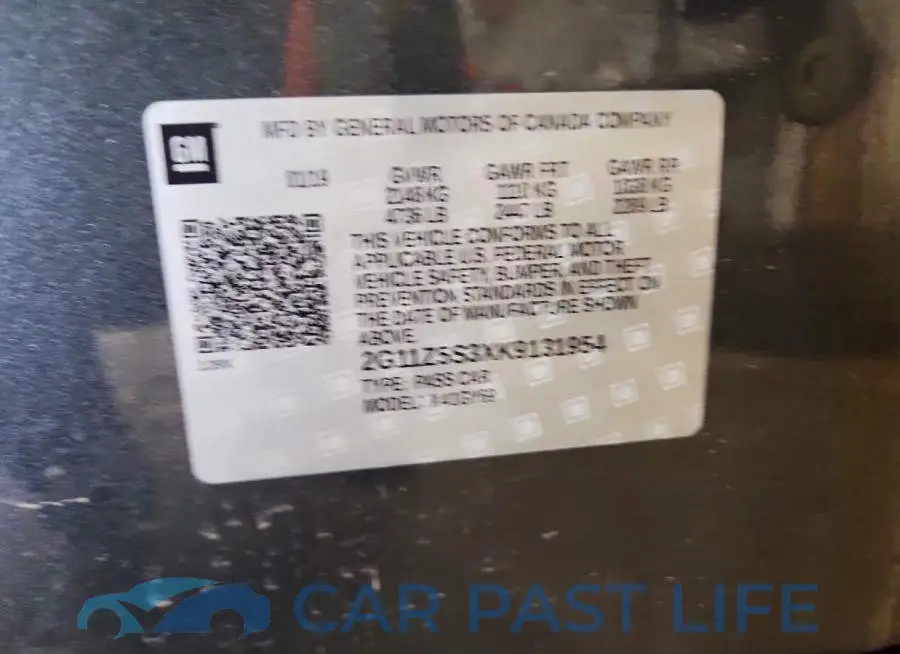 2G11Z5S3XK9131954# 13