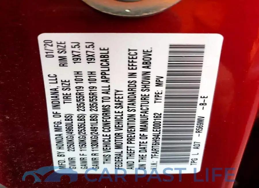 7FART6H94LE000162# 13