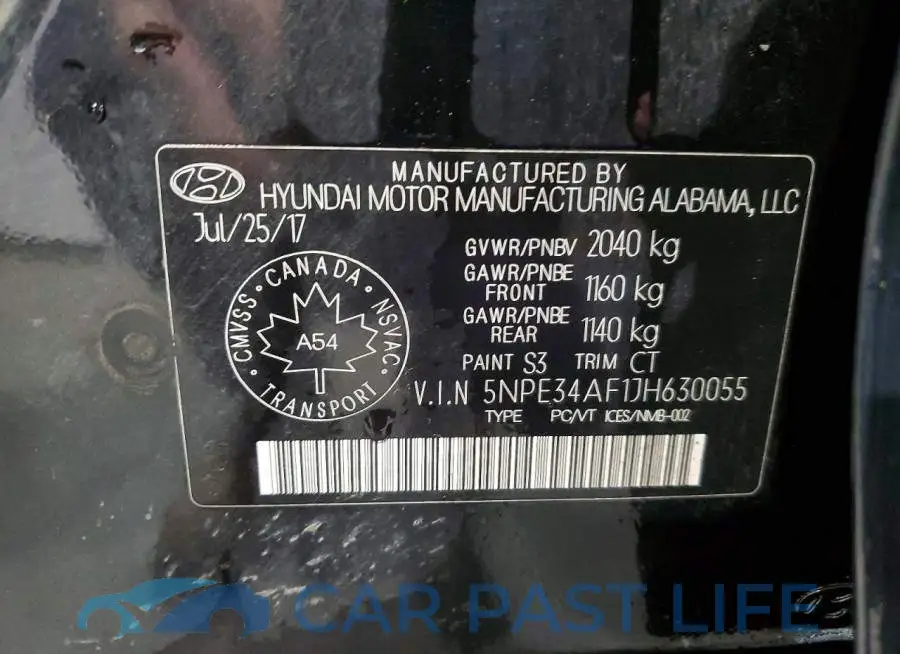 5NPE34AF1JH630055# 12