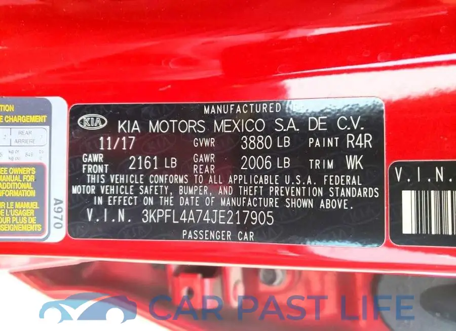 3KPFL4A74JE217905# 13