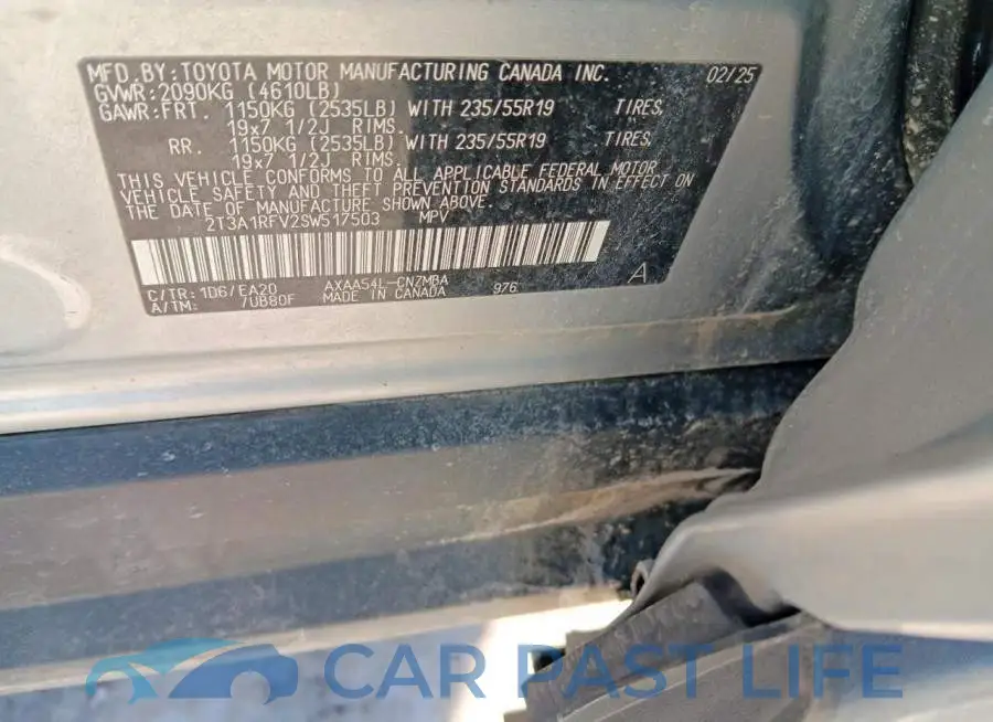 2T3A1RFV2SW517503# 12