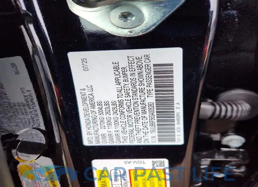 19UUB6F56SA005283# 12