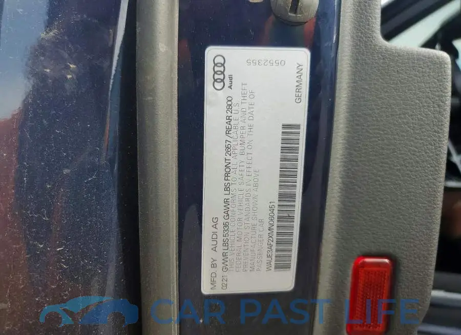WAUE3AF2XMN060451# 12