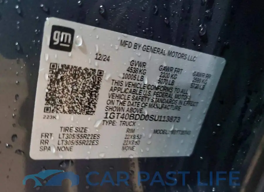 1GT40BDD0SU113873# 12