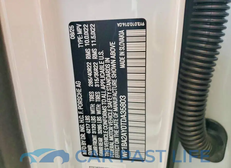 WP1BA2AY0TDA35803# 12