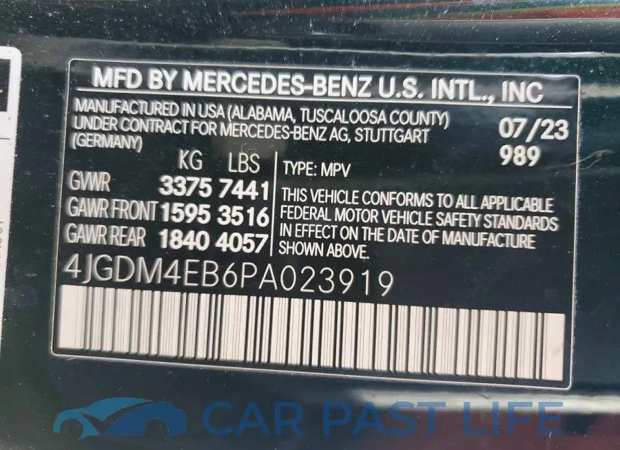 4JGDM4EB6PA023919# 13