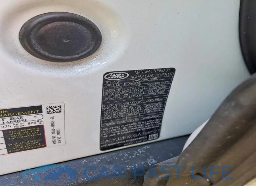 SALYJ2EX0SA398527# 13