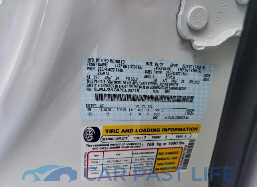 5LMJJ2KG8PEL02715# 12