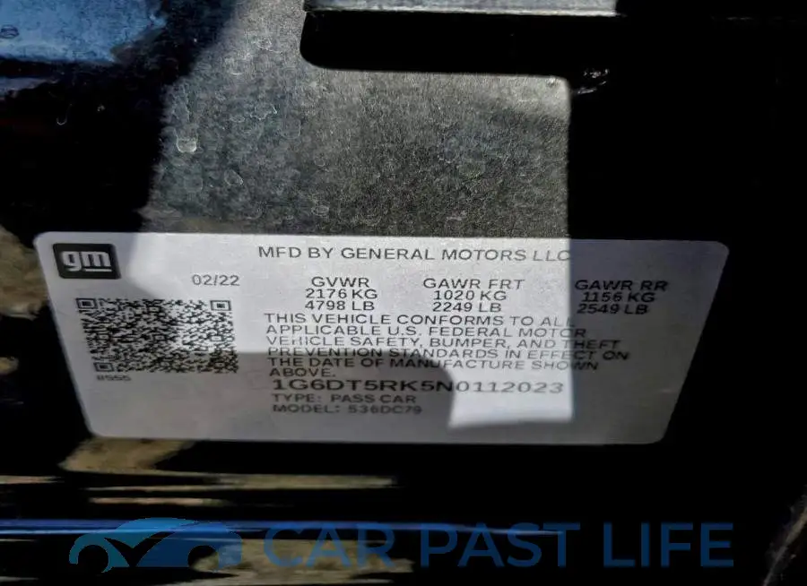 1G6DT5RK5N0112023# 12