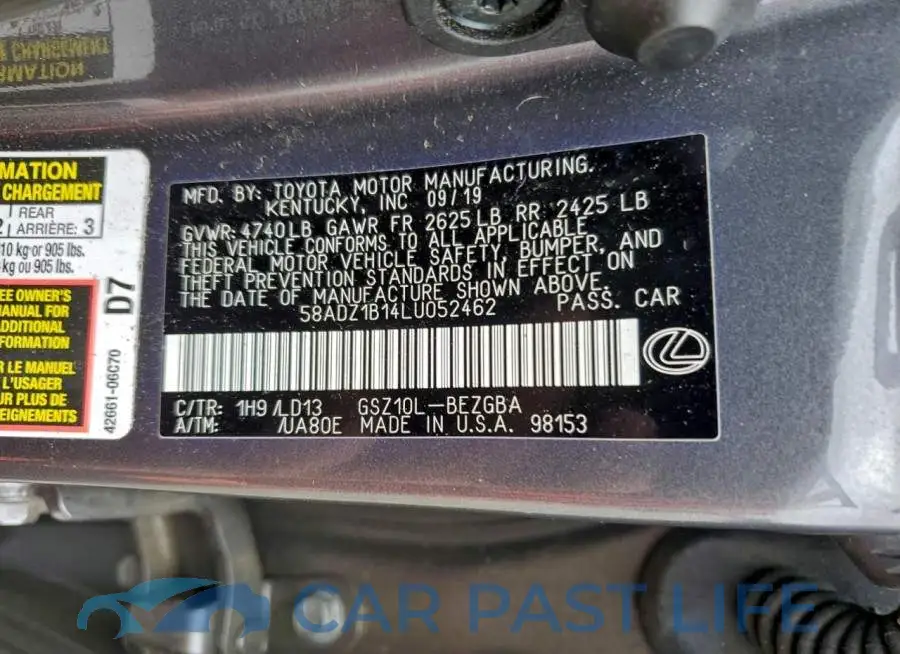 58ADZ1B14LU052462# 13
