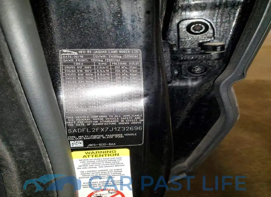 SADFL2FX7J1Z32696# 13