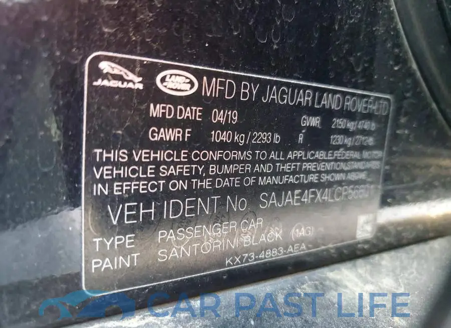 SAJAE4FX4LCP56601# 13
