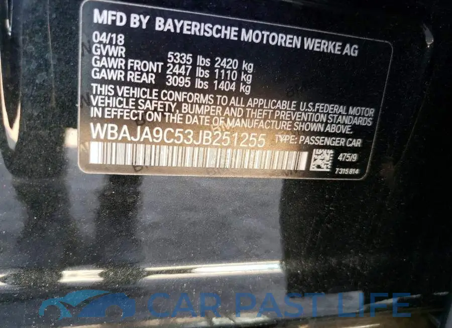 WBAJA9C53JB251255# 13