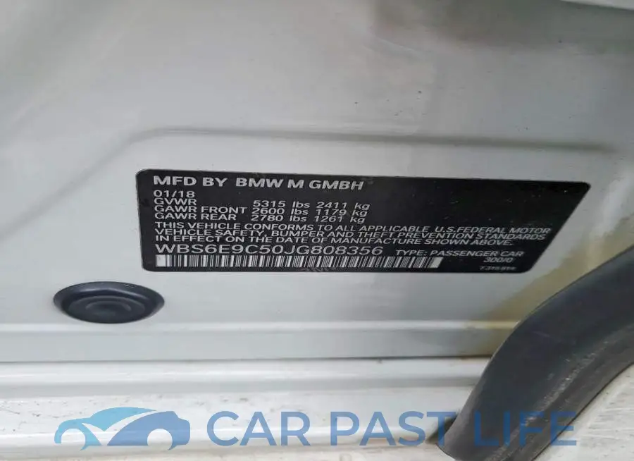 WBS6E9C50JG808356# 12