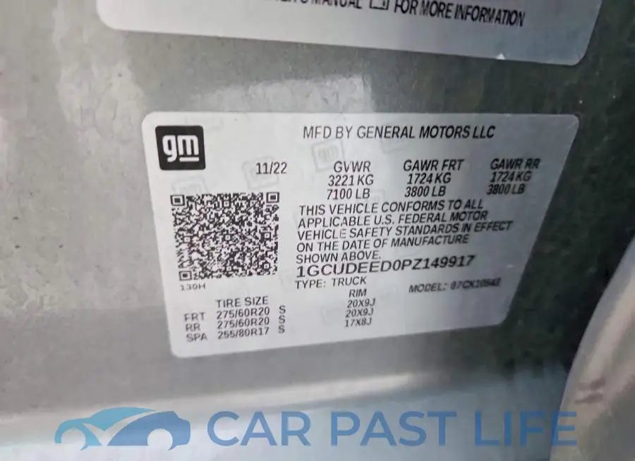 1GCUDEED0PZ149917# 13