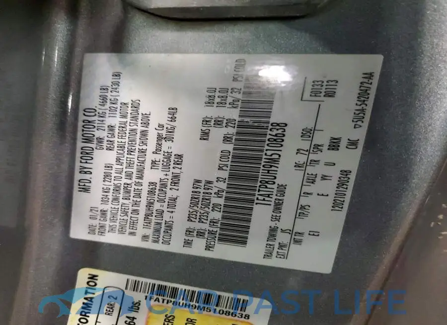 1FATP8UH9M5108638# 12