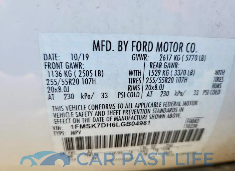 1FMSK7DH6LGB04981# 12