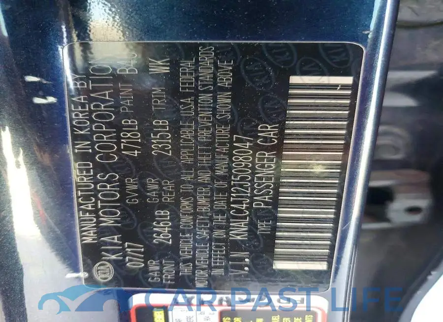 KNALC4J12J5098047# 12