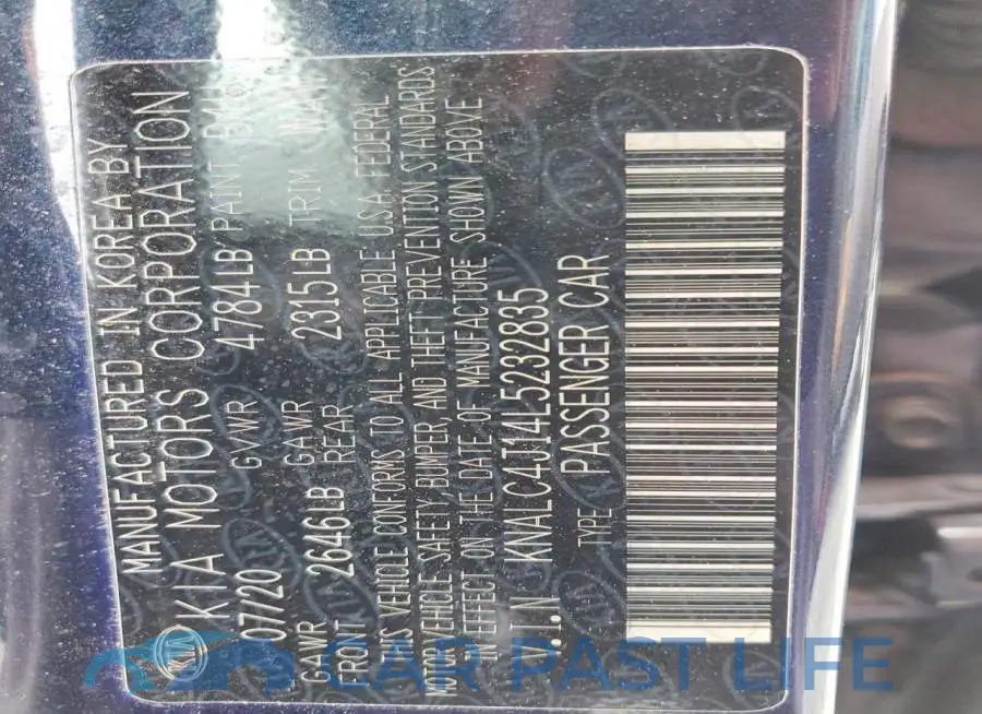 KNALC4J14L5232835# 12