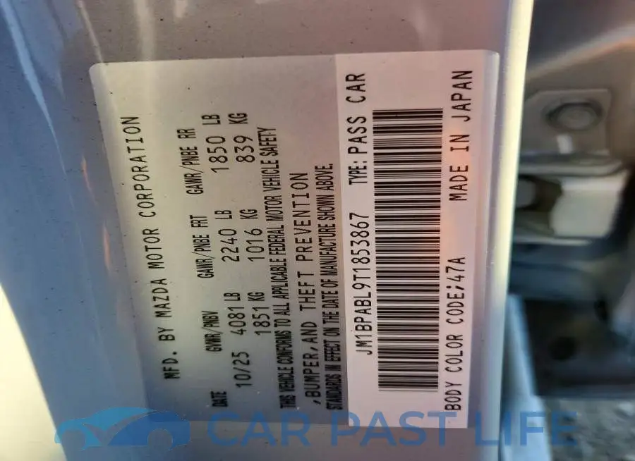 JM1BPABL9T1853867# 12