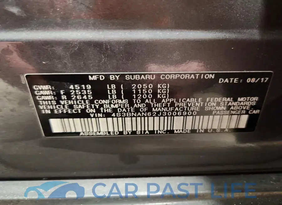 4S3BNAN62J3006900# 12
