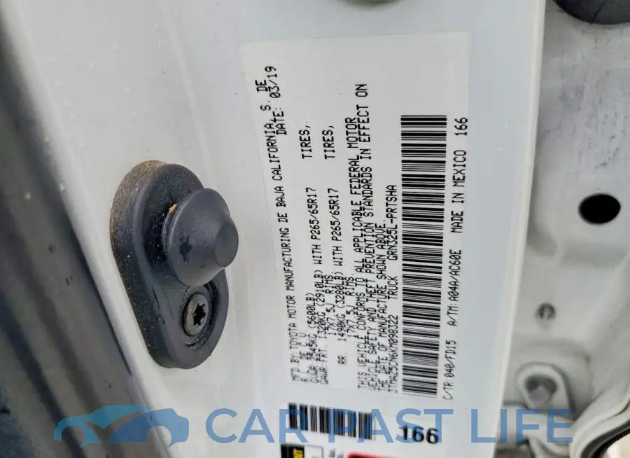 3TMAZ5CN6KM098322# 12