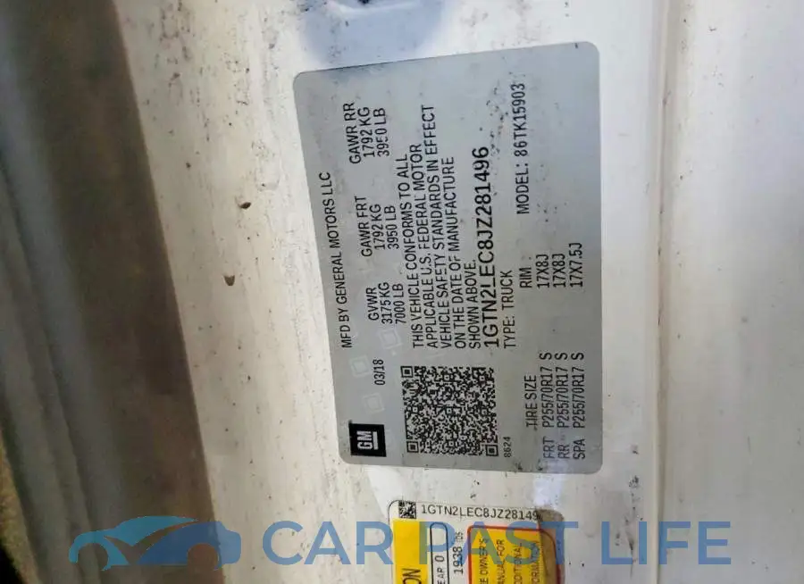 1GTN2LEC8JZ281496# 12