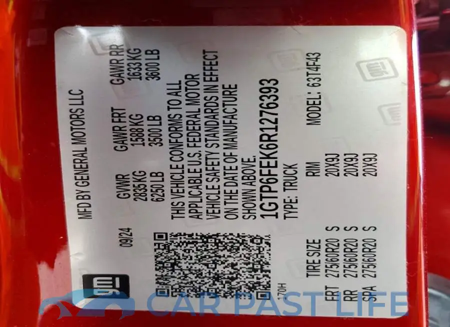 1GTP6FEK6R1276393# 13