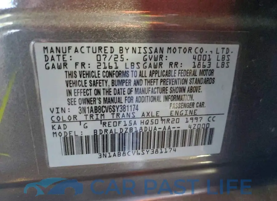 3N1AB8CV6SY381174# 12