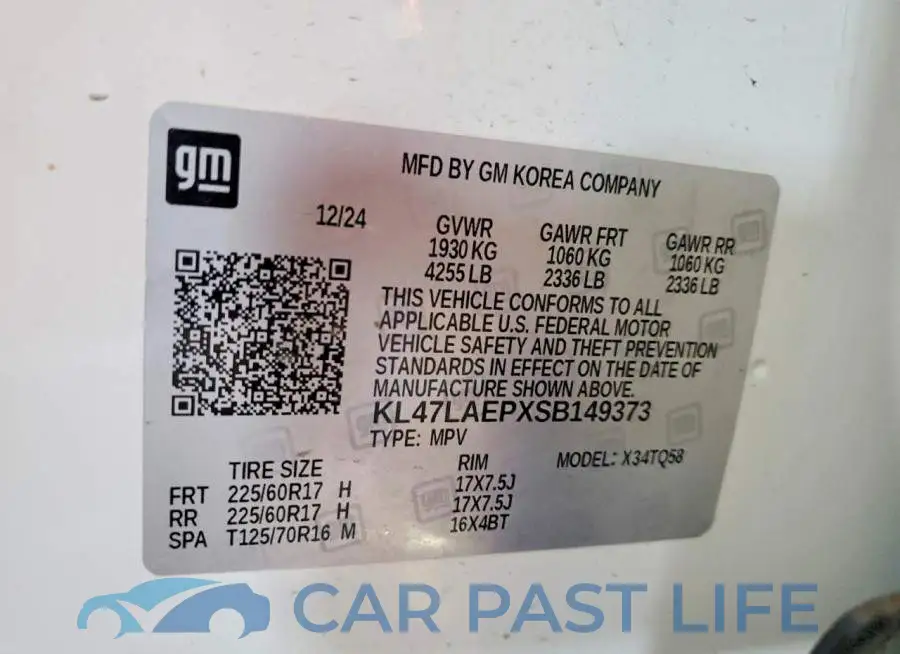 KL47LAEPXSB149373# 13