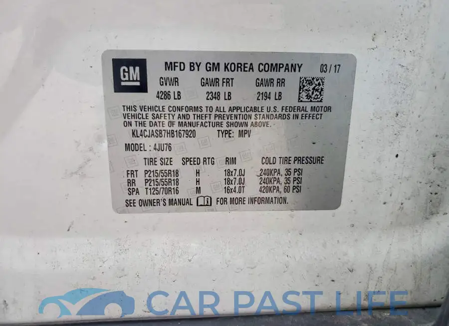 KL4CJASB7HB167920# 13