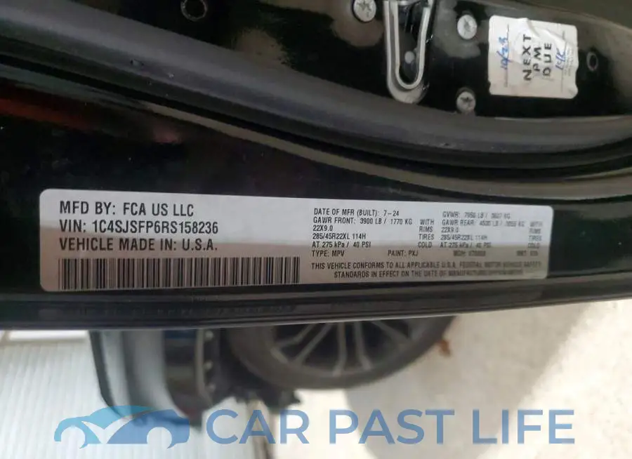 1C4SJSFP6RS158236# 13