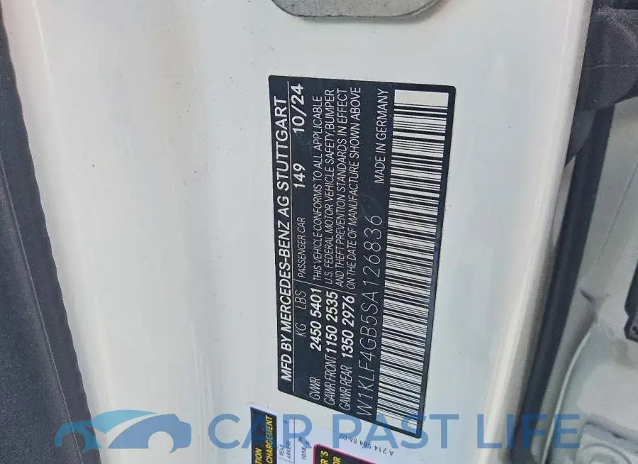 W1KLF4GB5SA126836# 12