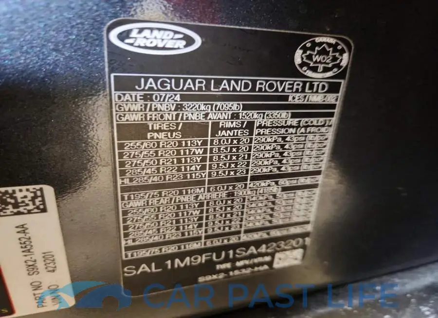 SAL1M9FU1SA423201# 14